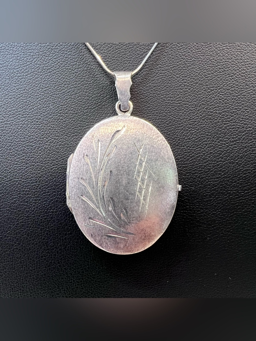 Sterling Silver Etched Locket